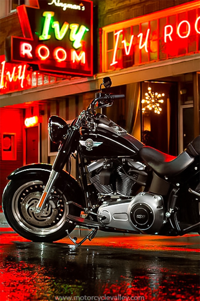 Harley fatboy wallpaper on sale